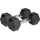 Гантелі шестигранні чавунні REBEL ACTIVE HEX, 2 x 8 кг