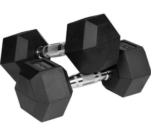 Гантелі шестигранні чавунні REBEL ACTIVE HEX, 2 х 10 кг Гантелі шестигранні чавунні REBEL ACTIVE HEX, 2 х 10 кг