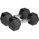Гантелі шестигранні чавунні REBEL ACTIVE HEX, 2 х 10 кг