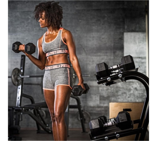 Гантель шестигранна Gorilla Sports Hex 27,5 кг