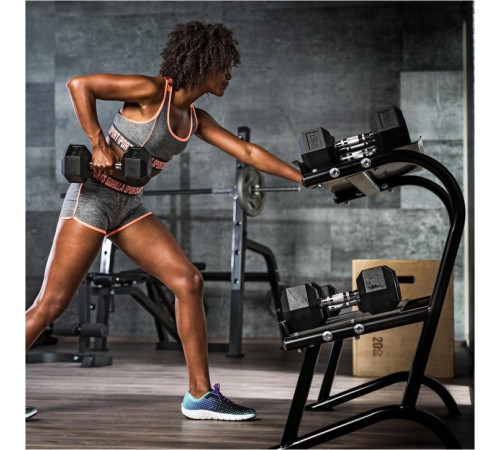 Гантель шестигранна Gorilla Sports Hex 27,5 кг