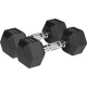 Гантелі шестигранні чавунні REBEL ACTIVE HEX, 2 х 9 кг