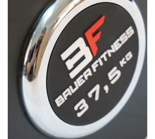 Прогумована фіксована 37,5 кг Bauerfitness AC-12415