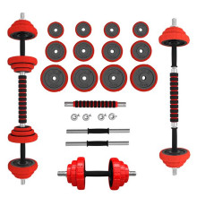 Набір штанга та гантелі HMS SGGX20 DUMBBELL SET-BARBELL 20 кг