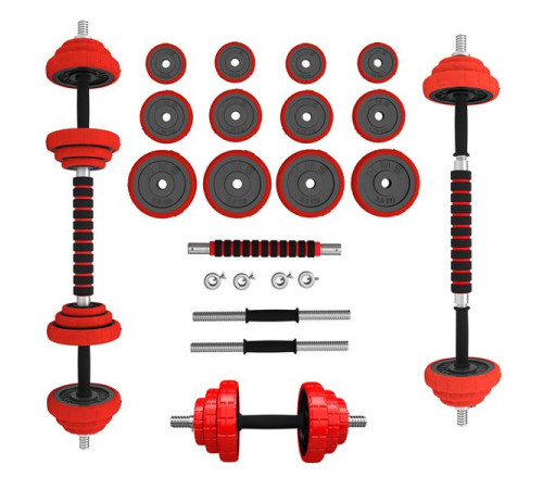 Набір штанга та гантелі HMS SGGX20 DUMBBELL SET-BARBELL 20 кг