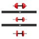 Набір штанга та гантелі HMS SGGX20 DUMBBELL SET-BARBELL 20 кг