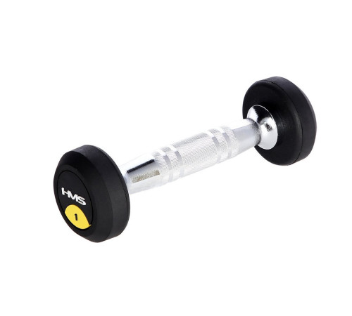 Гантель прогумована HMS HG PRO, 1 кг Гантель прогумована HMS HG PRO, 1 кг