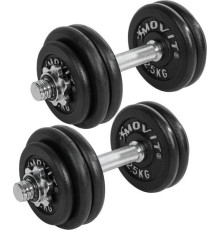 Гантелі розбірні чавунні Movit M73958 2 x 15 кг