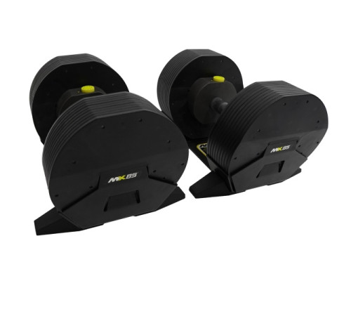 Гантелі набірні MX SELECT MX55 2 х 24,9 кг, чорні