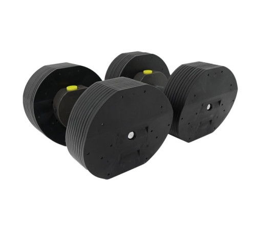 Гантелі набірні MX SELECT MX55 2 х 24,9 кг, чорні