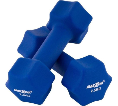 Гантелі Maxxiva D84986 неопренові 2 x 2,5 кг Гантелі Maxxiva D84986 неопренові 2 x 2,5 кг