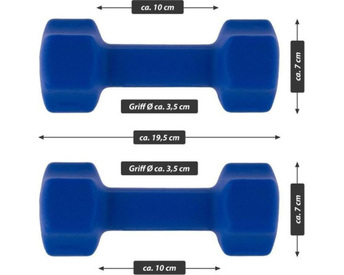 Гантелі Maxxiva D84986 неопренові 2 x 2,5 кг