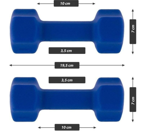 Гантелі неопренові Maxxiva D84986 2 x 2,5 кг