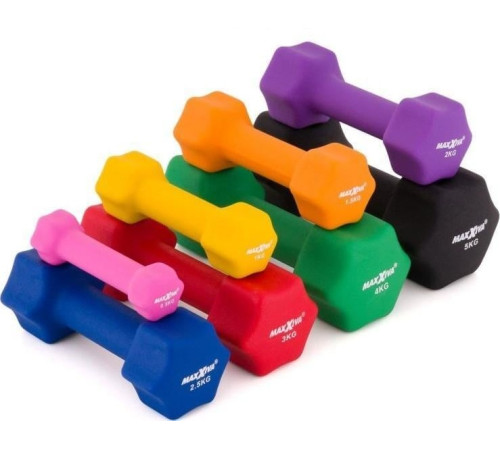 Гантелі неопренові Maxxiva D84986 2 x 2,5 кг