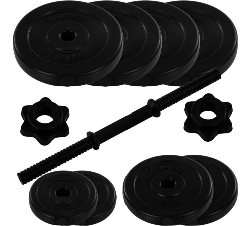 Гантель розбірна бітумна Movit 15 кг