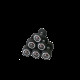 Прогумована гантель 40 кг Bauerfitness AC-12416