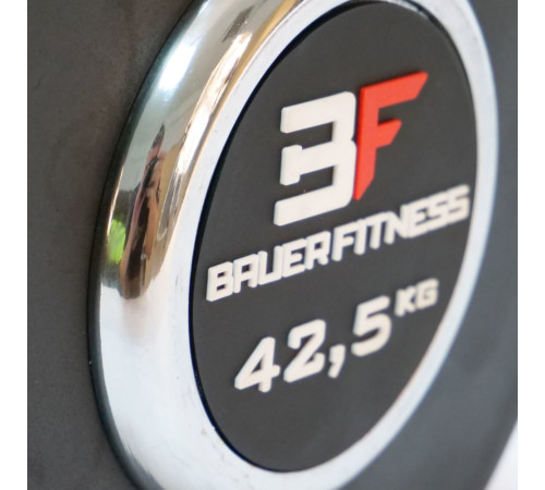 Прогумована гантель 42,5 кг Bauerfitness AC-12417