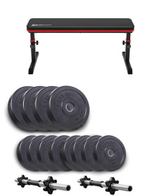 Лава Hop-Sport HS-2025 Pro з гантелями Elitum Titan 2 х 21 кг