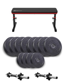 Лава Hop-Sport HS-1025 Pro з гантелями Elitum Titan 2 х 26 кг