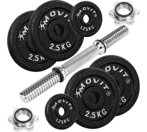 Гантель розбірна чавунна Movit 15 кг