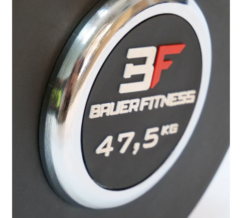 Прогумована гантель 47,5 кг Bauerfitness AC-12419