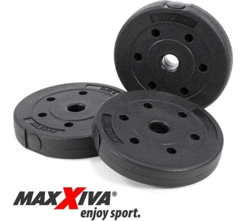 Гантелі Maxxiva D81561 бітумні 2 x 10 кг Гантелі Maxxiva D81561 бітумні 2 x 10 кг