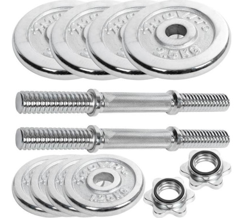 Гантелі розбірні хромовані Movit M01606 2 x 10 кг