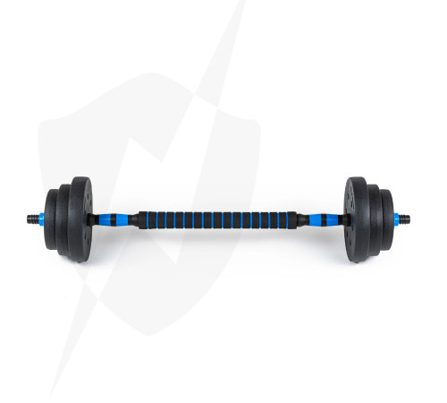 Гантелі розбірні бітумні THUNDER GYM-02 зі з'єднувачем для штанги, 2 x 10 кг