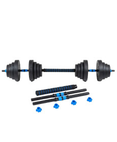Гантелі розбірні бітумні THUNDER GYM-02 зі з'єднувачем для штанги, 2 x 10 кг