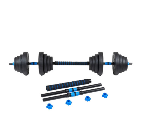 Гантелі розбірні бітумні THUNDER GYM-02 зі з'єднувачем для штанги, 2 x 10 кг