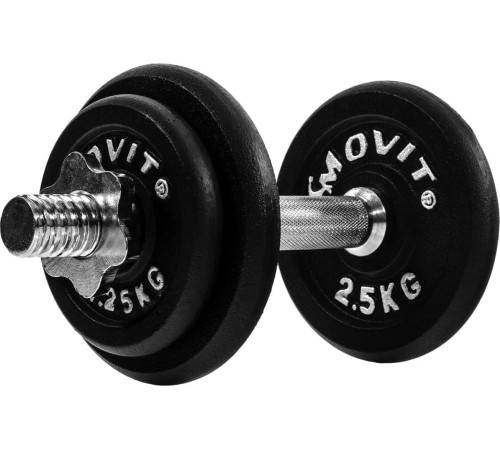 Гантель розбірна чавунна Movit 10 кг