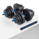 Гантелі розбірні бітумні THUNDER GYM-03 зі з'єднувачем для штанги, 2 х 20 кг