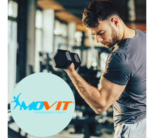 Гантелі Movit M81029 прогумовані 2 x 8 кг Гантелі Movit M81029 прогумовані 2 x 8 кг