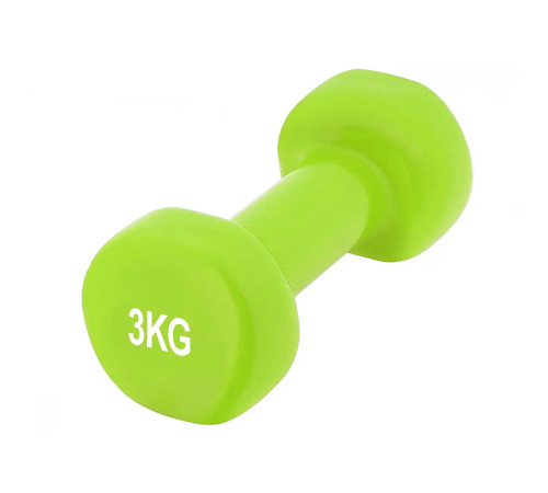 Гантелі вінілові PowerPlay 4125 Achilles 2 х 3 кг, зелені