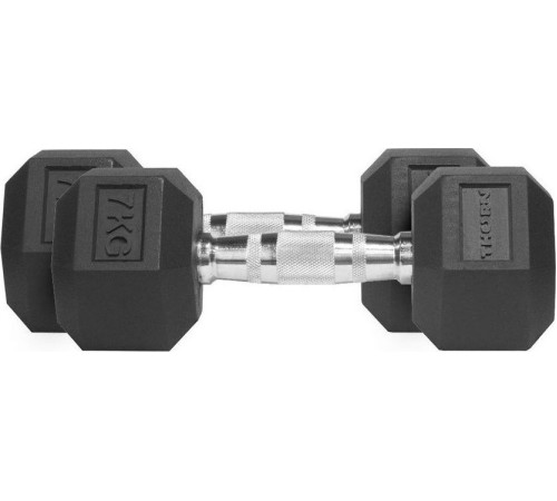 Гантелі Thorn+Fit Hex, прогумовані, 2 х 7 кг Гантелі Thorn+Fit Hex, прогумовані, 2 х 7 кг