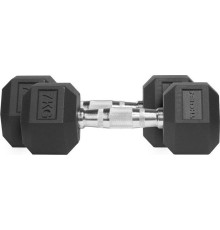 Гантелі шестигранні прогумовані Thorn+Fit Hex, 2 х 7 кг