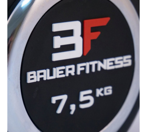 Прогумована гантель 7,5 кг Bauerfitness AC-1243