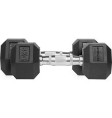 Гантелі шестигранні прогумовані Thorn+Fit Hex, 2 х 8 кг