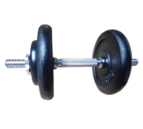 Hantla Jednoręczna Chromowana Ciężarek Obciążenie Solidne KUBISPORT 15 kg