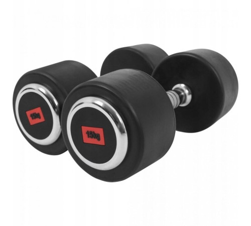 Гантелі прогумовані Gorilla Sports 101088-00008-0032 2 x 15 кг