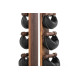 Гантелі з підставкою NOHrD SwingBel Tower 2-8 Kg Set Classic Walnut Leather