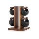 Гантелі з підставкою NOHrD SwingBel Tower 2-8 Kg Set Classic Walnut Leather