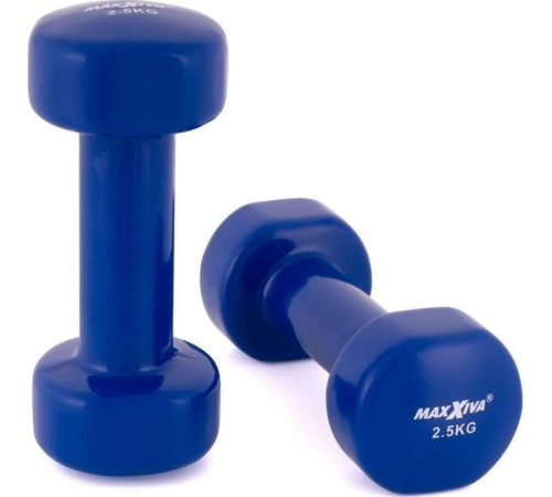 Гантелі Maxxiva D85015 вінілові 2 x 2,5 кг Гантелі Maxxiva D85015 вінілові 2 x 2,5 кг