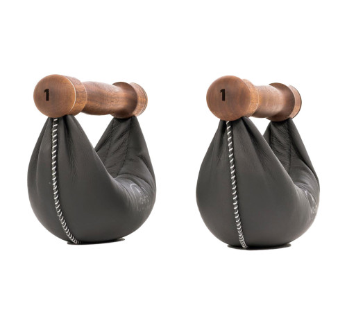 Гантелі NOHRD SwingBell Чорний Горіх 2 х 1 кг