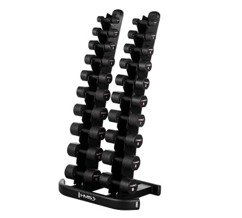 Набір гантелей HMS HPT 2 х 1-10 зі стійкою STR37