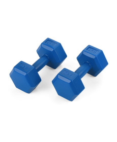 Набір гантелей композитних Gymtek 2х5 кг темно-синій