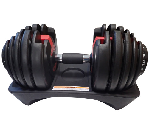 Regulowana Jednoręczna Hantla Ciężarek Obciążenie 15w1 KUBISPORT 24 kg