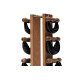 Гантелі з підставкою NOHrD SwingBel Tower 2-8 Kg Set Oak Oak Leather