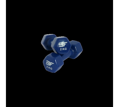 Гантель вінілова 2 кг Bauerfitness AC-1403 Гантель вінілова 2 кг Bauerfitness AC-1403