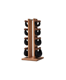 Гантелі з підставкою NOHrD SwingBel Tower 2-8 Kg Set Oxbridge Cherry Leather